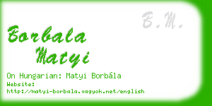borbala matyi business card